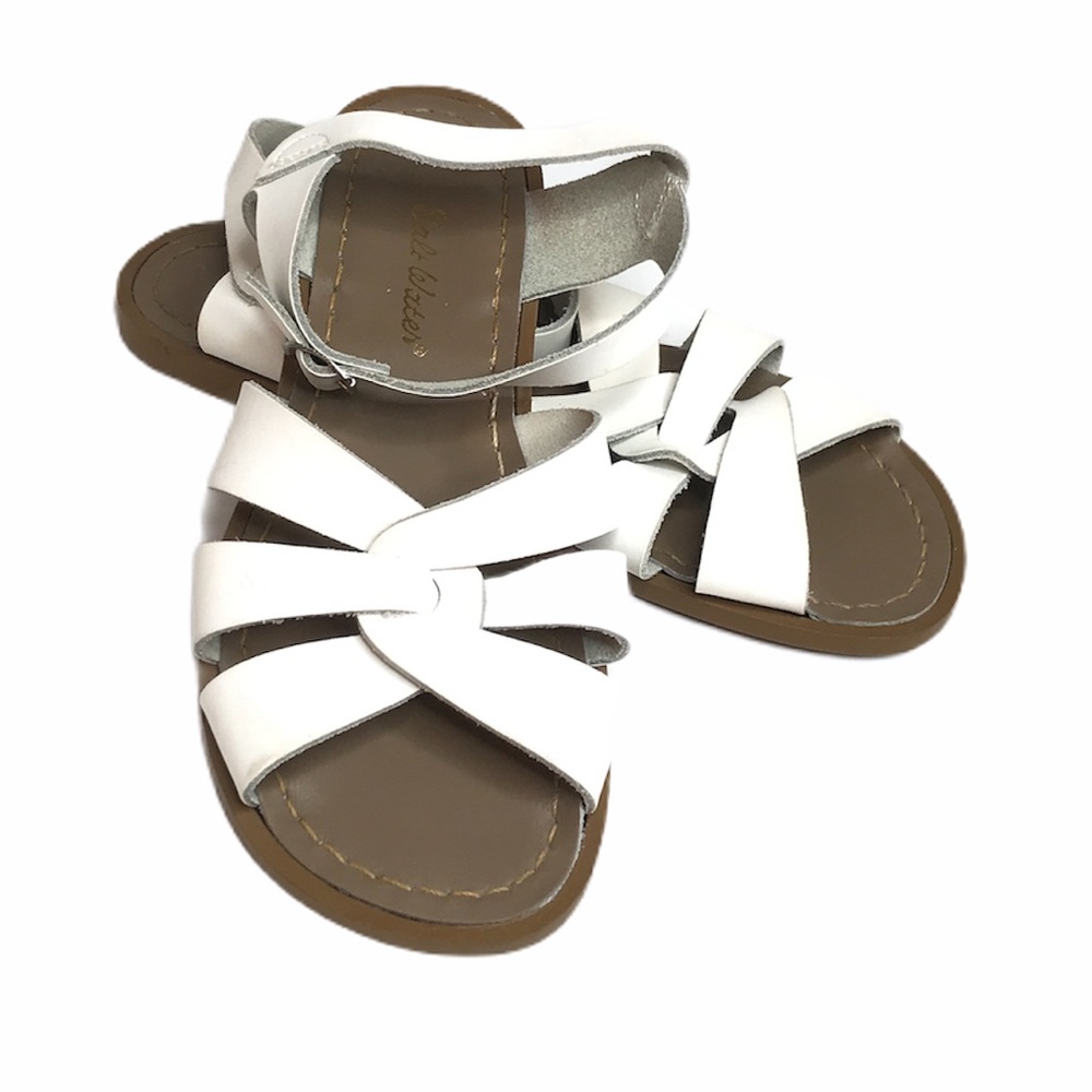 Salt Water Classic Sandal, White, Size 8